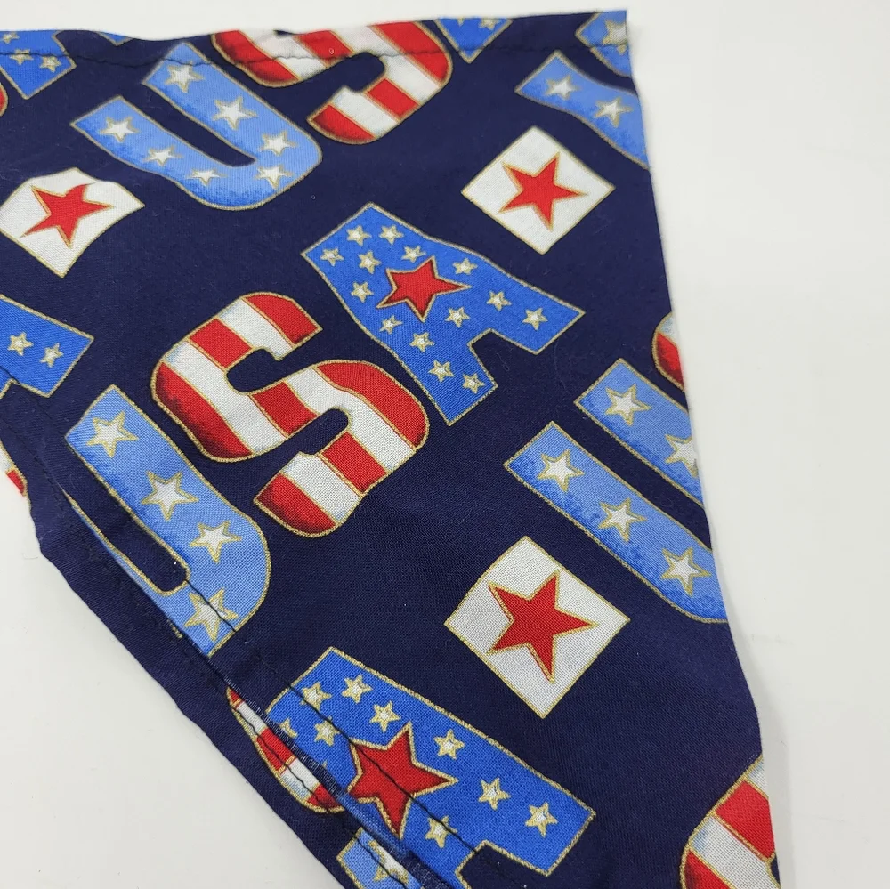 Small Pet Bandana USA Patriotic‎ 4th of July America Theme New